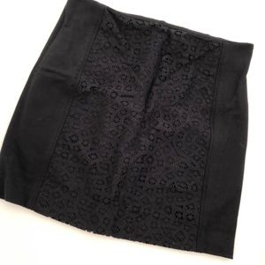 LOFT Eyelet Panel Skirt